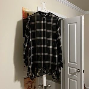 ana translucent button down cardigan